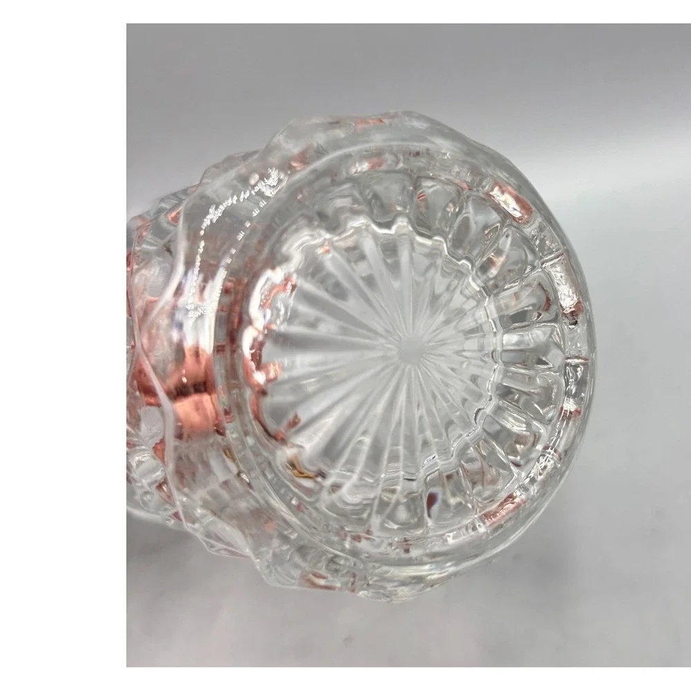 Vtg Fostoria Clear Glass Cube Tumbler‎ 5 Inch High Ball Drinking Iced TeaGlass